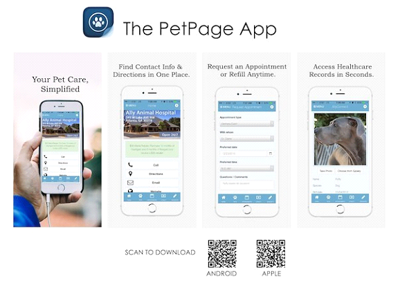 The PetPage App infographic
